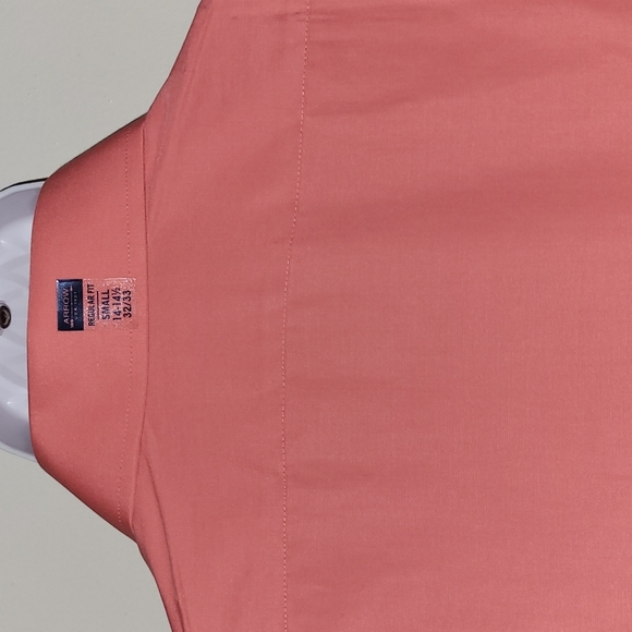 Arrow USA 1851 Cyclamen Regular Fit Long Sleeve Dress Shirt Small 14-14.5 32/33 - Picture 13 of 16
